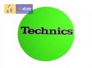 Slipmats Technics Logo Neongrün Doppelpack